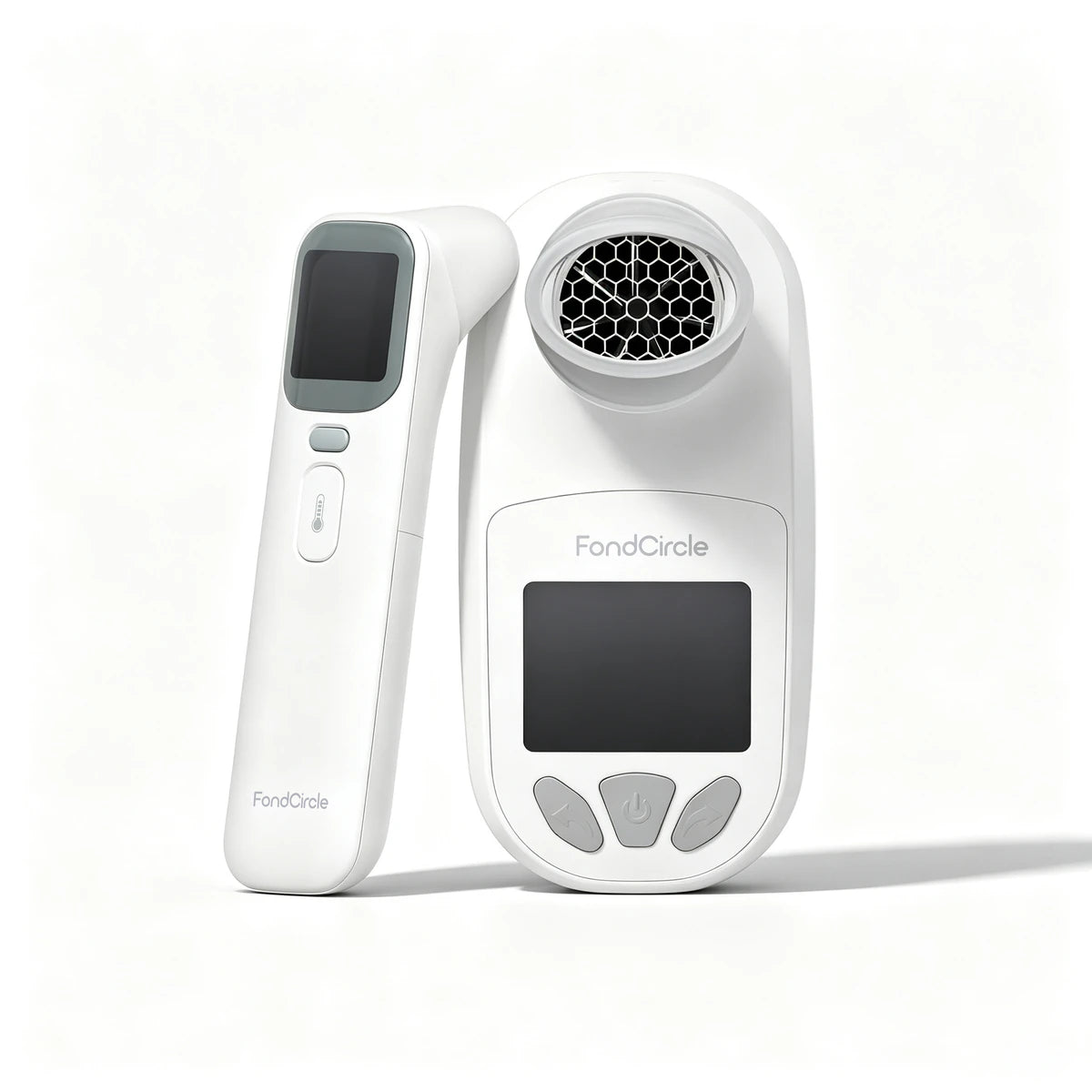 Breathe Easy Kids Kit with infrared thermometer and peak flow meter