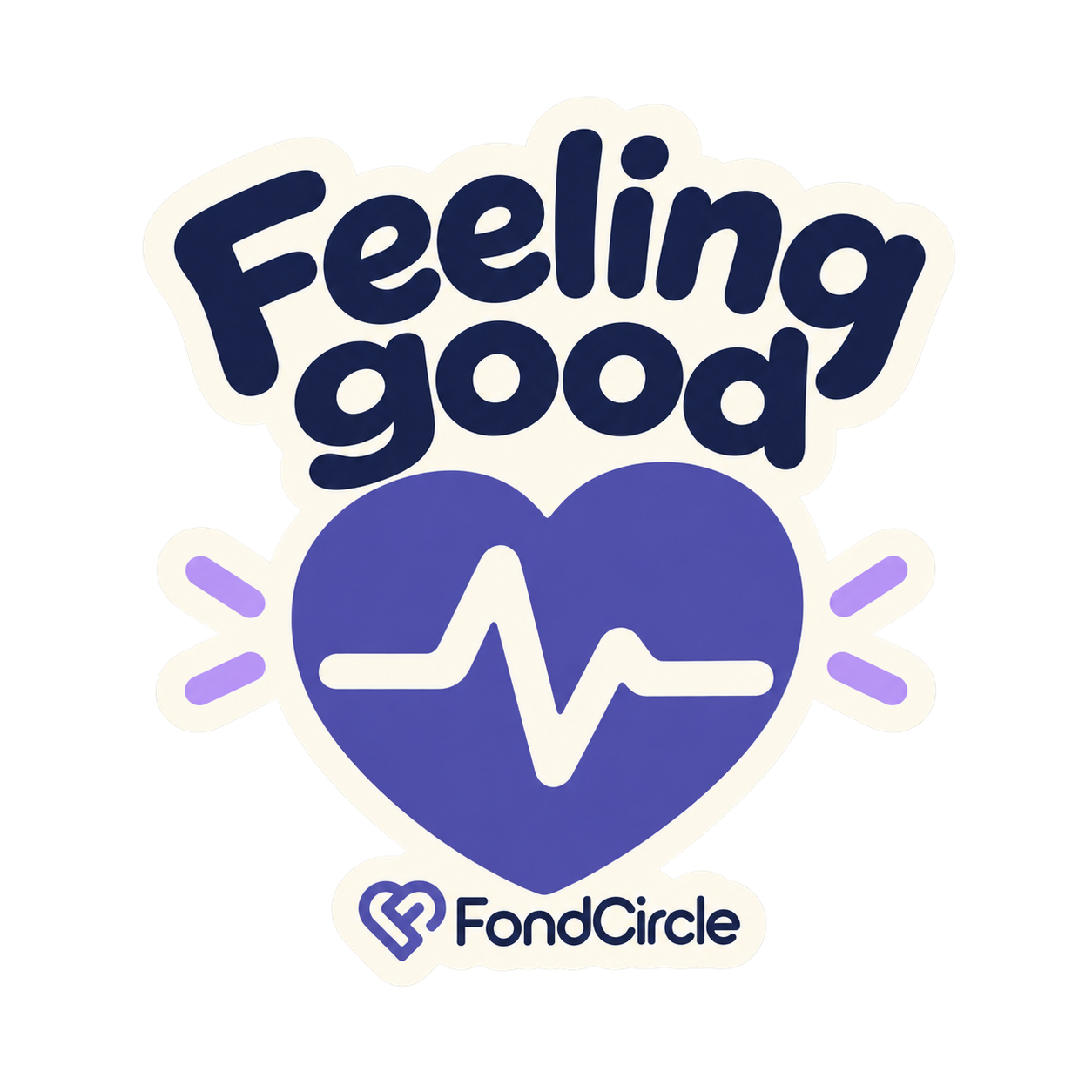 Feeling good FondCircle sticker