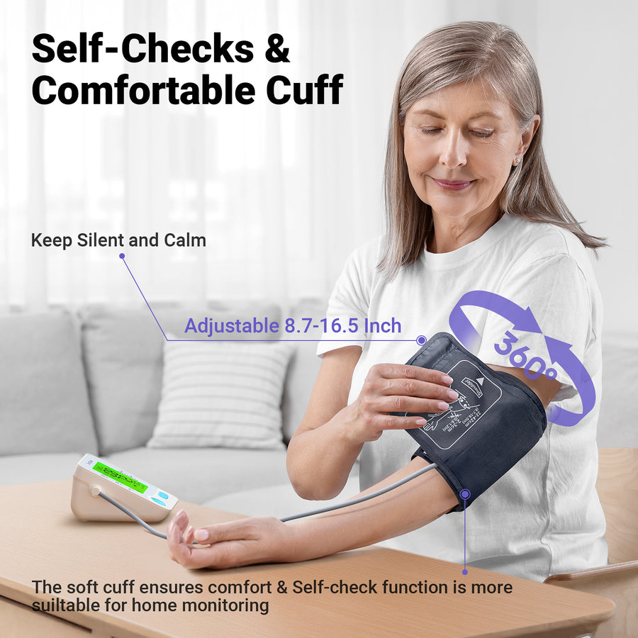 Smart Blood Pressure Monitor with 3.39-inch Screen