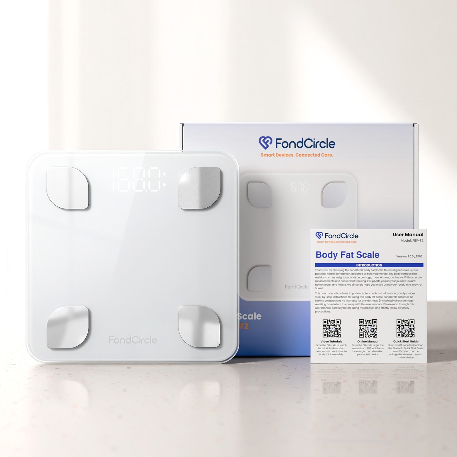 FondCircle - FBF-F2 Body Fat Scale - FondCircle - Smart Scale
