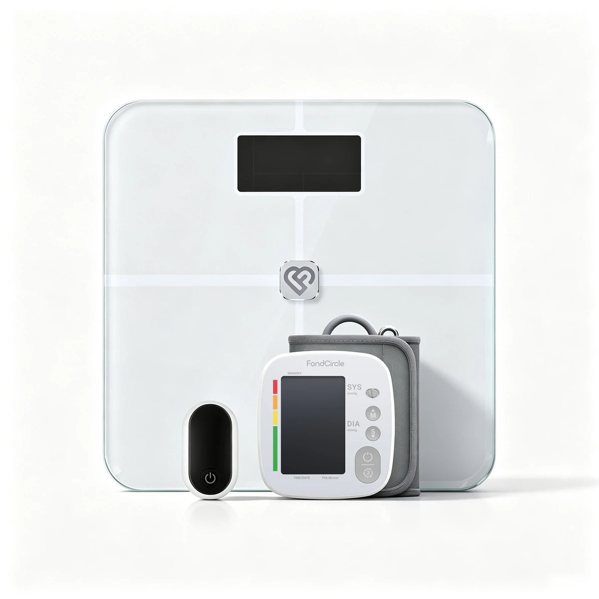 Post-Op Recovery Monitoring Kit with smart scale, blood pressure monitor, and pulse oximeter