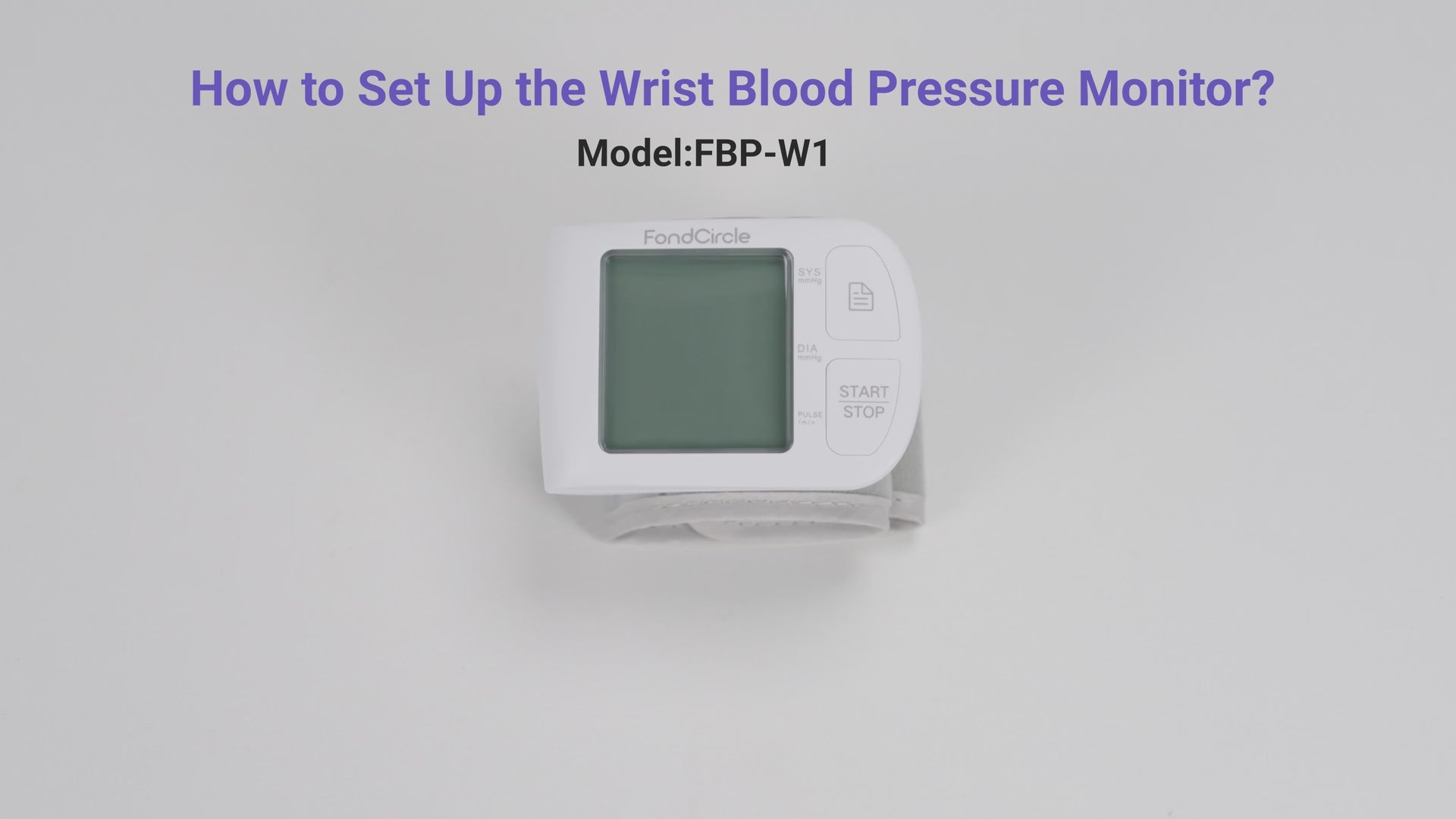 FBP-W1 Wrist  BP Monitor