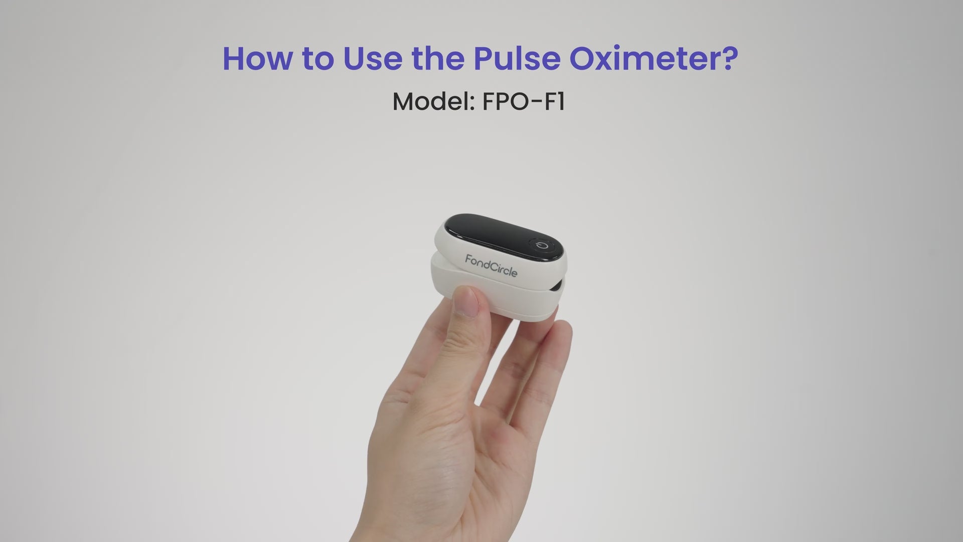 FPO-F1 Pulse Oximeter